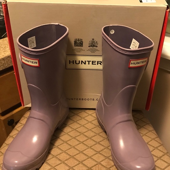 Hunter Original Boots, Size-6 Women’s; Lavender - Picture 3 of 8